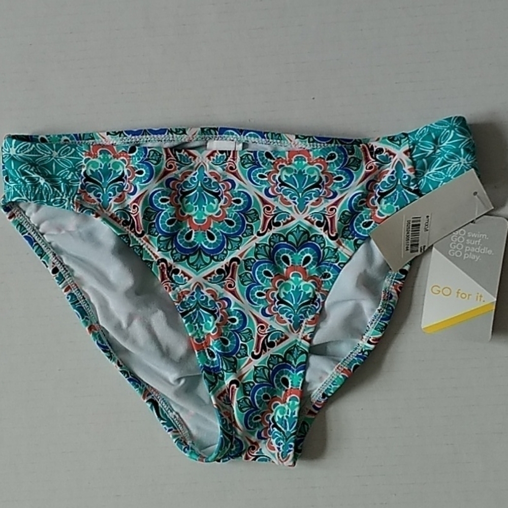Go Gossip Bikini Bottom Multi Color Swimwear Sz S